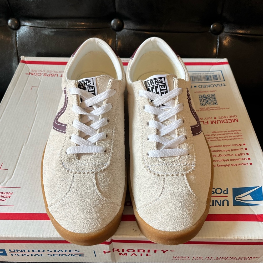 Vans Sport Low Suede ‘Marshmallow White/Port Royale/Gum’ - Picture 2 of 7